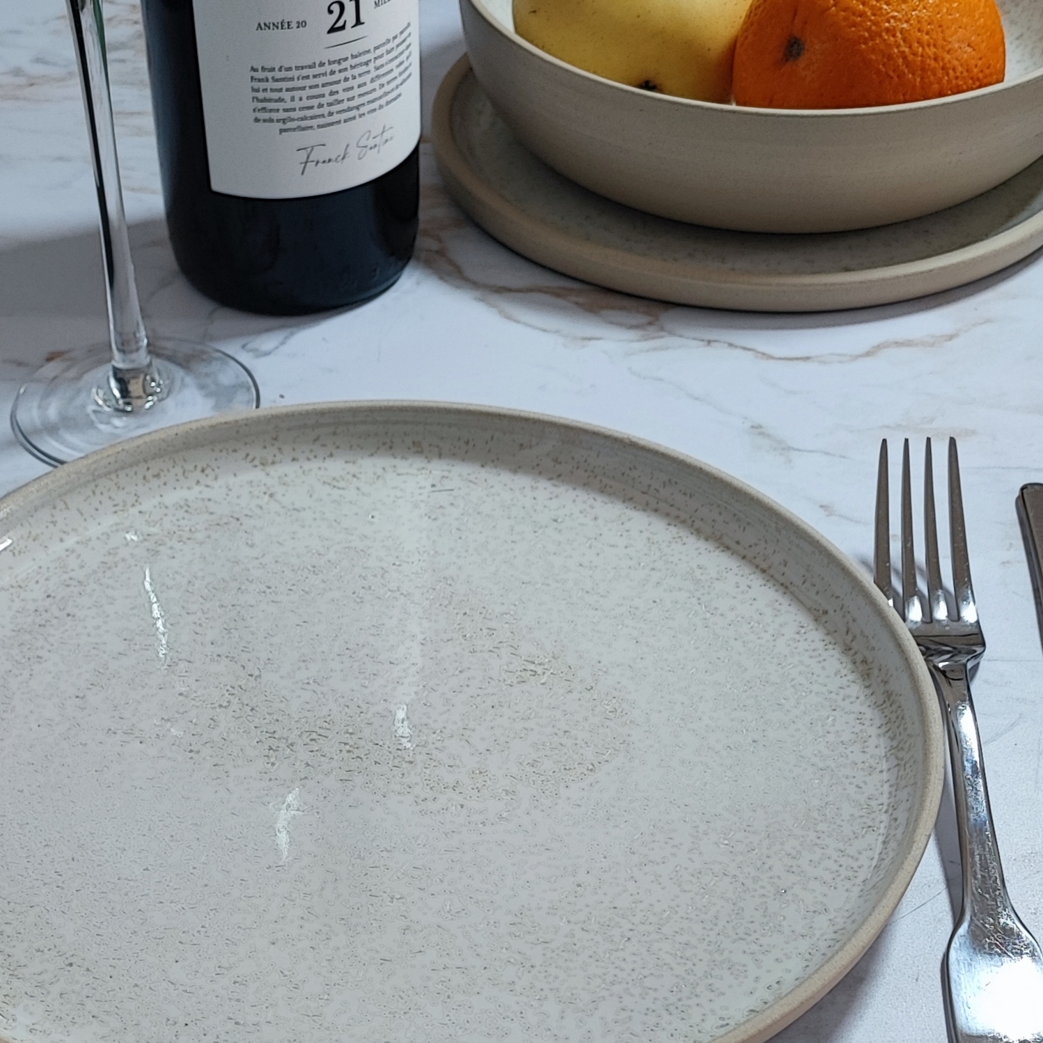 Keeha céramique - Assiette à diner - Blanc Cristallin – Image 3